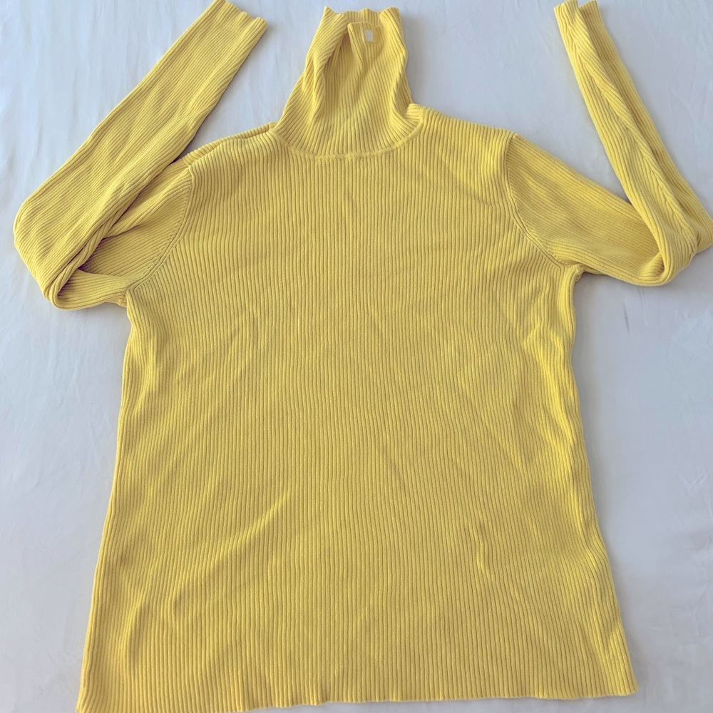 Yellow Turtle Neck Shirt